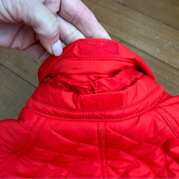 Tommy Hilfiger Quilted Barn Jacket Cherry Red - Picture 7 of 12